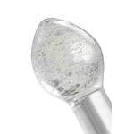 Анальная втулка Sexus Glass светящаяся в темноте, стекло, прозрачная, 6,5 см