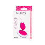Виброяйцо ToyFa A-toys Eggo с пультом ДУ, силикон, розовый, 6 см