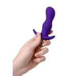 Анальная пробка с вибрацией A-Toys by TOYFA размера S, силикон, фиолетовая, 11,2 см
