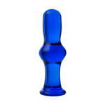 Анальная втулка Sexus Glass, стекло, синяя, 13,5 см, Ø 4,5 см
