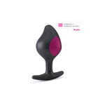 Анальная пробка MystimRocking Force S, электростимуляция, силикон, черная, Ø 3,7 см