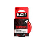 Презервативы Maxus, ультратонкие, латекс, железный кейс, 18 см, 5,2 см, 3 шт.