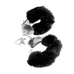 Меховые наручники-металл черные Fetish Fantasy Series Original Furry Cuffs Black