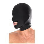 Маска с отверстием для рта черная Fetish Fantasy  Series Spandex Open Mouth Hood