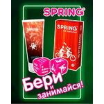 Набор SPRING с игральными кубиками лубрикантом Hot Exstaz 100мл. и презервативами XXL №12