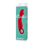 Стимулятор с двигающимся язычком Flovetta BEGONIA, силикон, розовый, 18,5 см