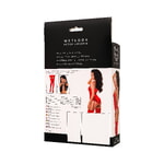 Боди Glossy Doja из материала Wetlook, красный, M