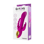 Тройной вибратор A-Toys by TOYFA TRINNY, силикон, фиолетовый, 21,5 см