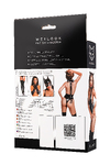 Боди Glossy Kitti с ушками на ободке из материала Wetlook, черное, L