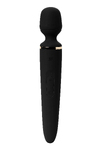 Нереалистичный вибратор Satisfyer Wand-er Woman, ABS пластик, черный, 34 см